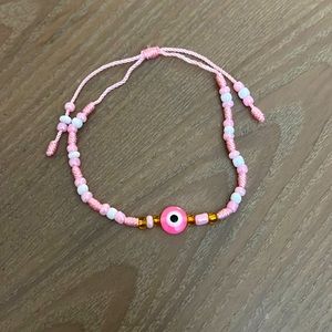 Beautiful Pink Evil Eye Bracelet